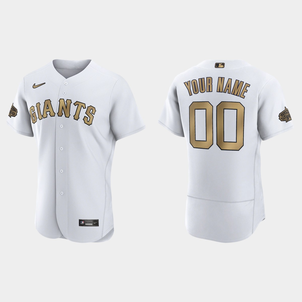 Custom San Francisco Giants 2022 MLB All-Star Game Jersey - White