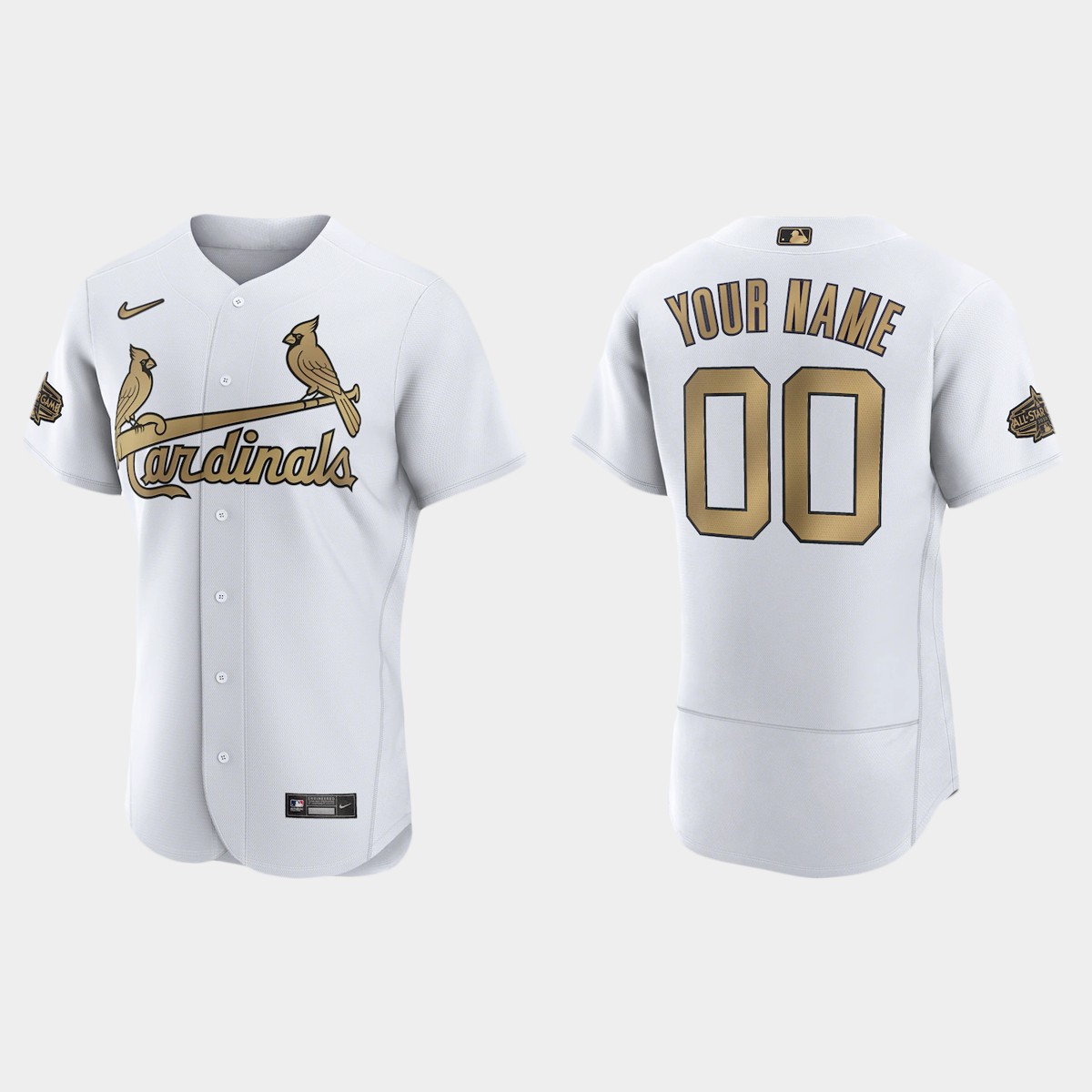 Custom St. Louis Cardinals 2022 MLB All-Star Game Jersey - White