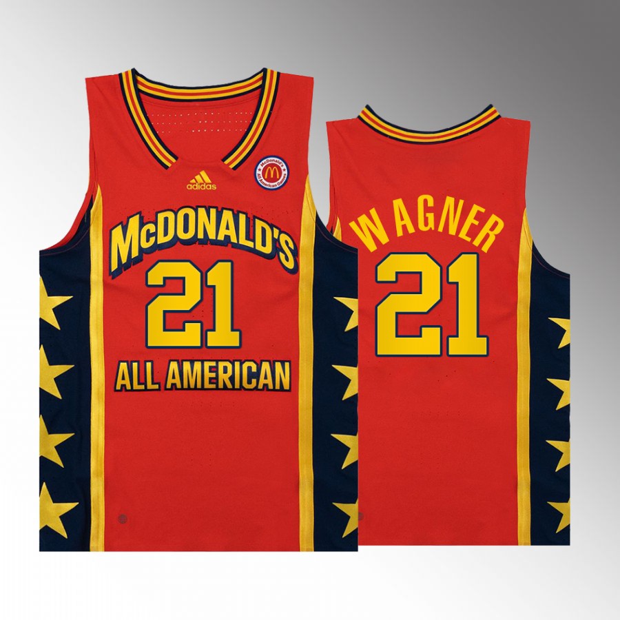 D.J Wagner 2023 McDonalds All-American #21 Red Jersey Team East