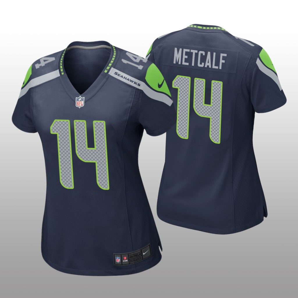 D.K. Metcalf Seattle Seahawks Navy NFL Draft Game Jersey