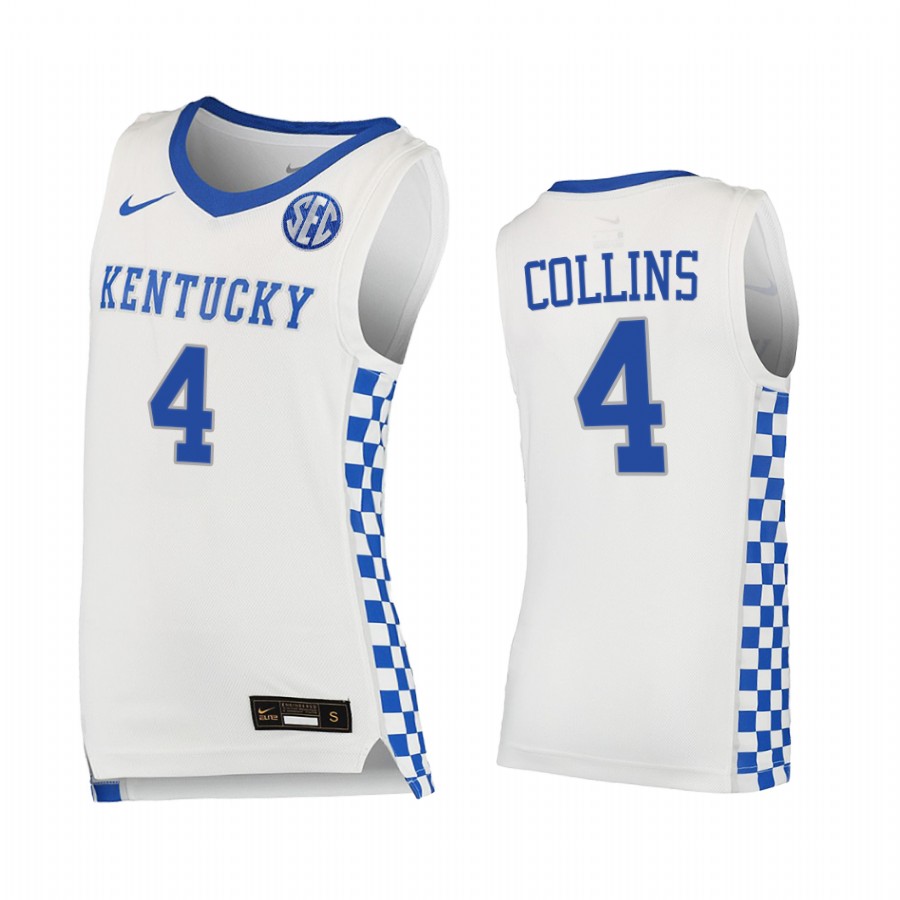 Daimion Collins Kentucky Wildcats White Jersey 2021-22 College