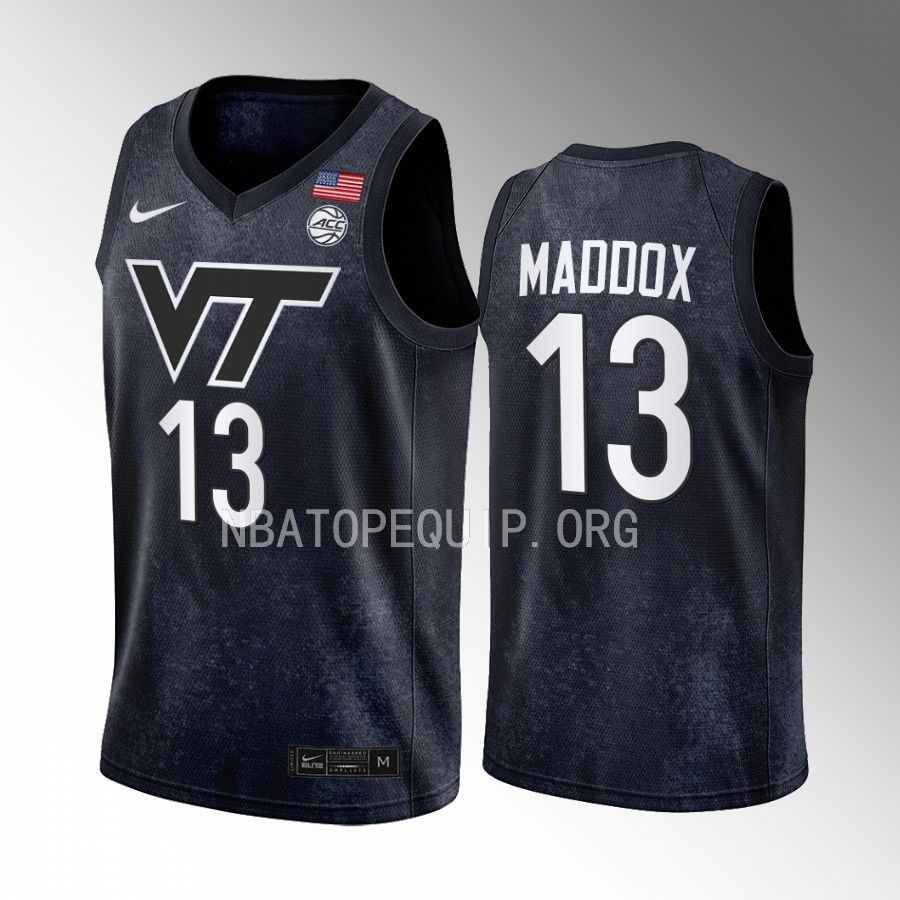 Dairus Maddox Virginia Tech Hokies Black Jersey 2022-23 College  Swingman