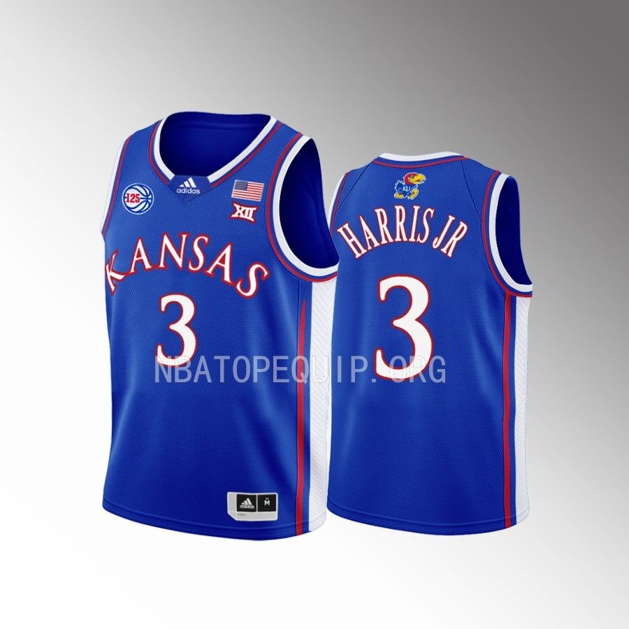 Dajuan Harris Jr. Kansas Jayhawks Youth Royal Swingman  Jersey