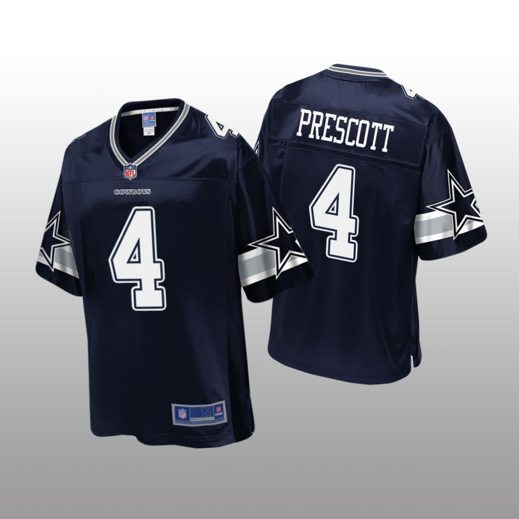 Dallas Cowboys #4 Navy Dak Prescott Pro Line Jersey - Youth