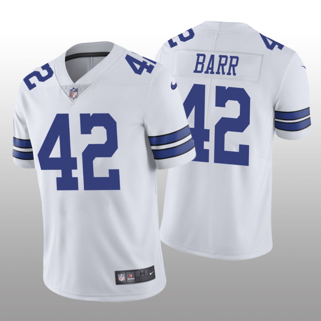 Dallas Cowboys Anthony Barr White Jersey Vapor Limited - Men's