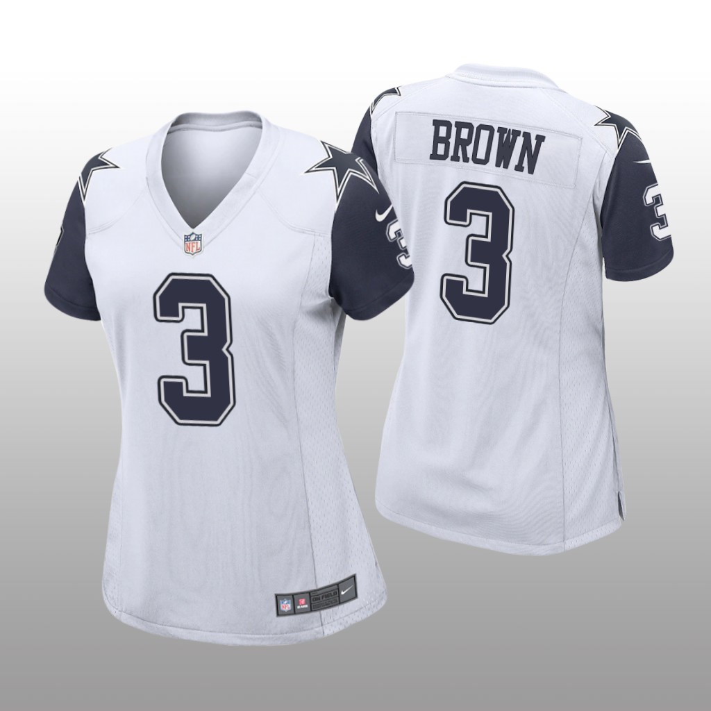 Dallas Cowboys Anthony Brown White Jersey Alternate Game - Women's
