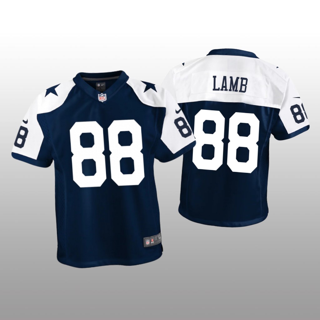 Dallas Cowboys CeeDee Lamb Navy Jersey Alternate Game - Youth