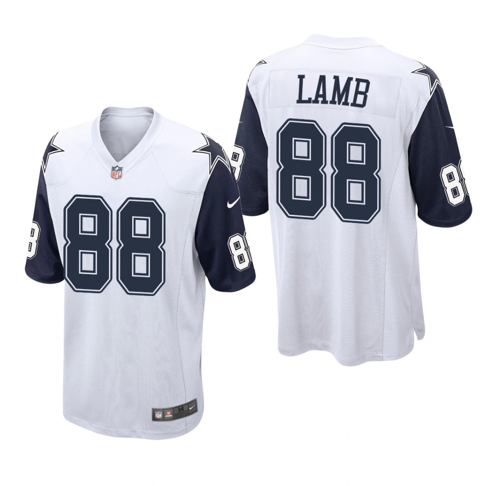 Dallas Cowboys CeeDee Lamb White Jersey Alternate Game - Men's
