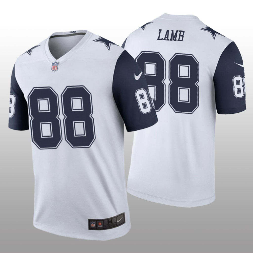 Dallas Cowboys CeeDee Lamb White Jersey Color Rush Legend - Men's