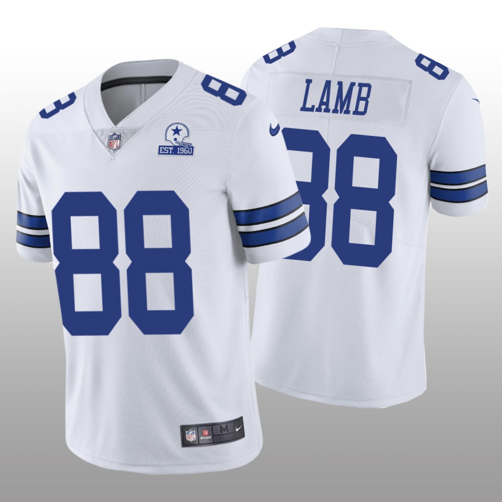 Dallas Cowboys CeeDee Lamb White Vapor Limited Jersey 60th Anniversary - Men's