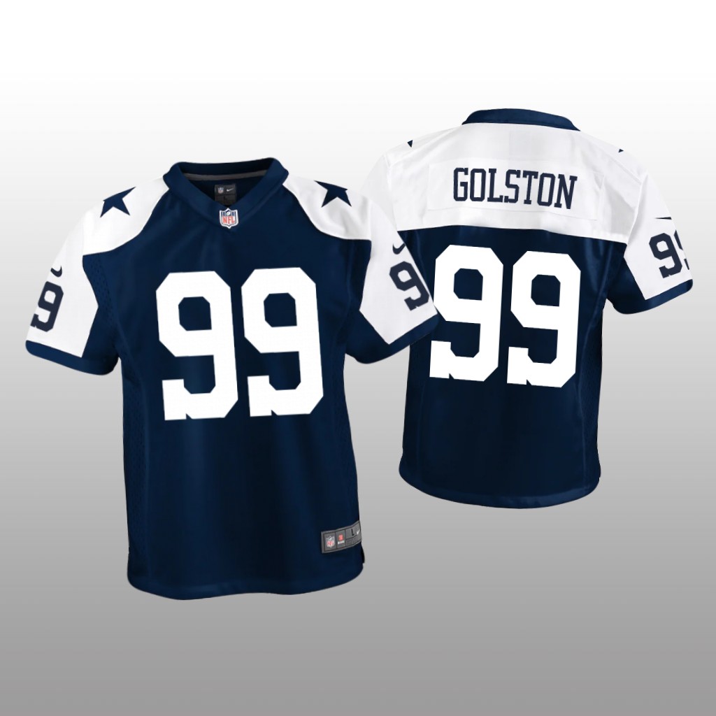 Dallas Cowboys Chauncey Golston Navy Jersey Alternate Game - Youth