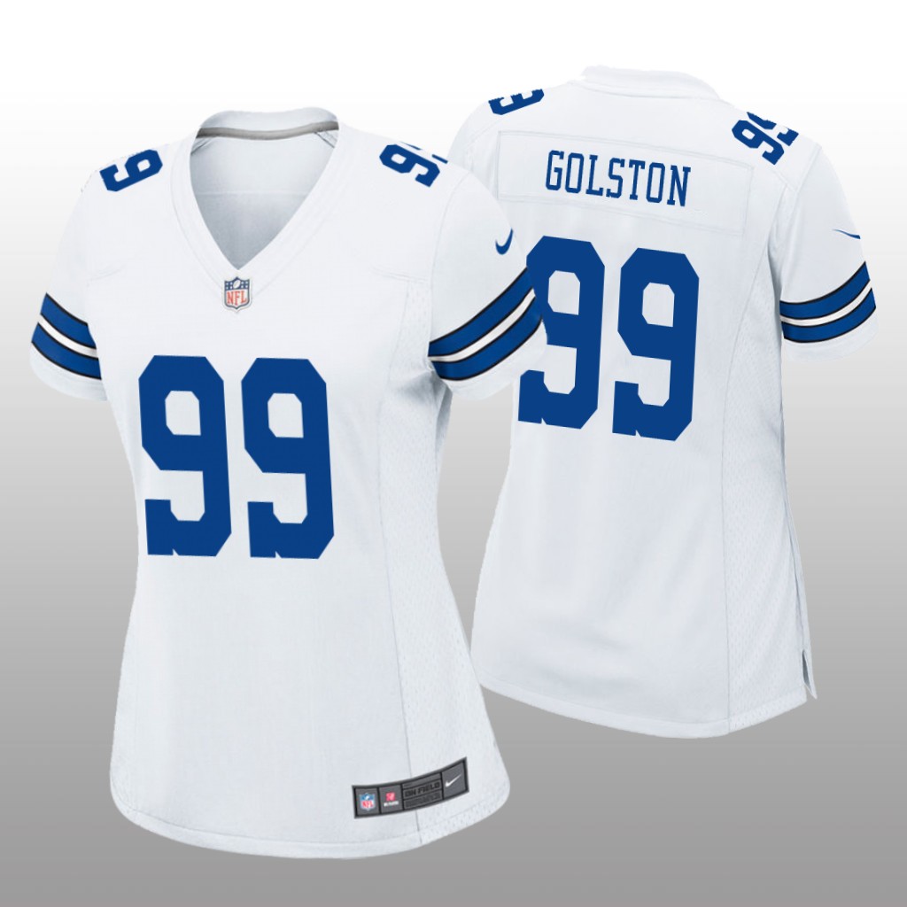 Dallas Cowboys Chauncey Golston White Jersey Game - Women's