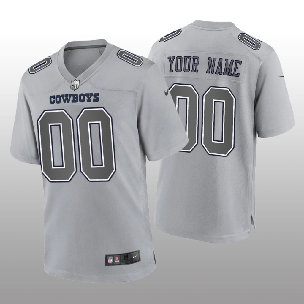 Dallas Cowboys Custom Gray Jersey Atmosphere Fashion Game - Men's