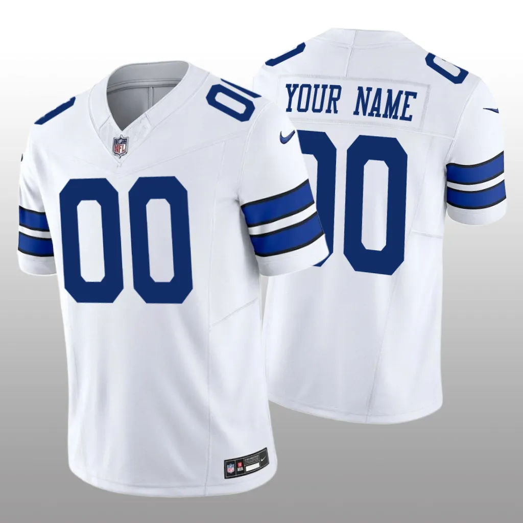 Dallas Cowboys Custom White Jersey Vapor F.U.S.E. Limited - Men's