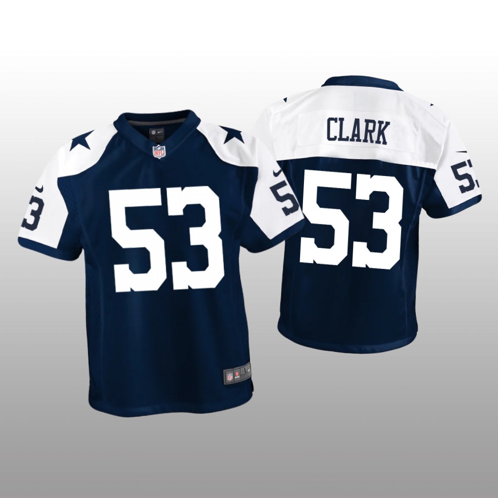 Dallas Cowboys Damone Clark Navy Jersey Alternate Game - Youth