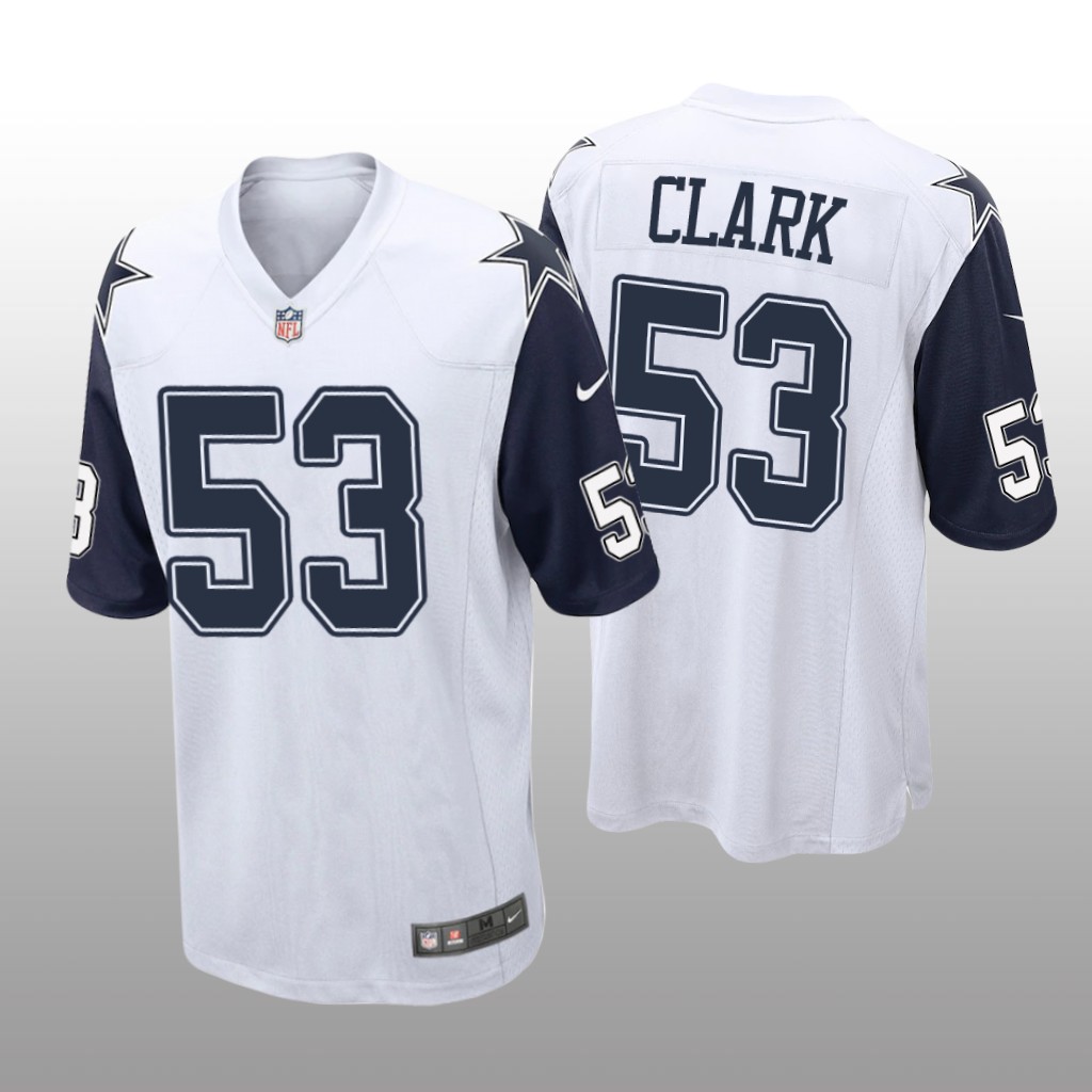 Dallas Cowboys Damone Clark White Jersey Alternate Game - Men's