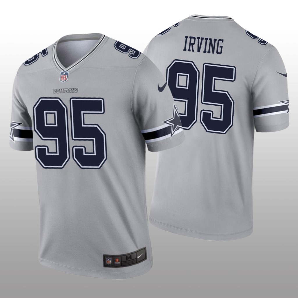 Dallas Cowboys David Irving Gray Jersey Inverted Legend - Men's