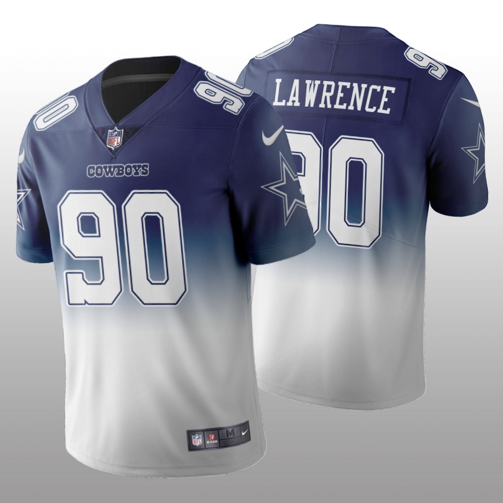 Dallas Cowboys Demarcus Lawrence Navy Gradient Jersey Color Crash - Men's