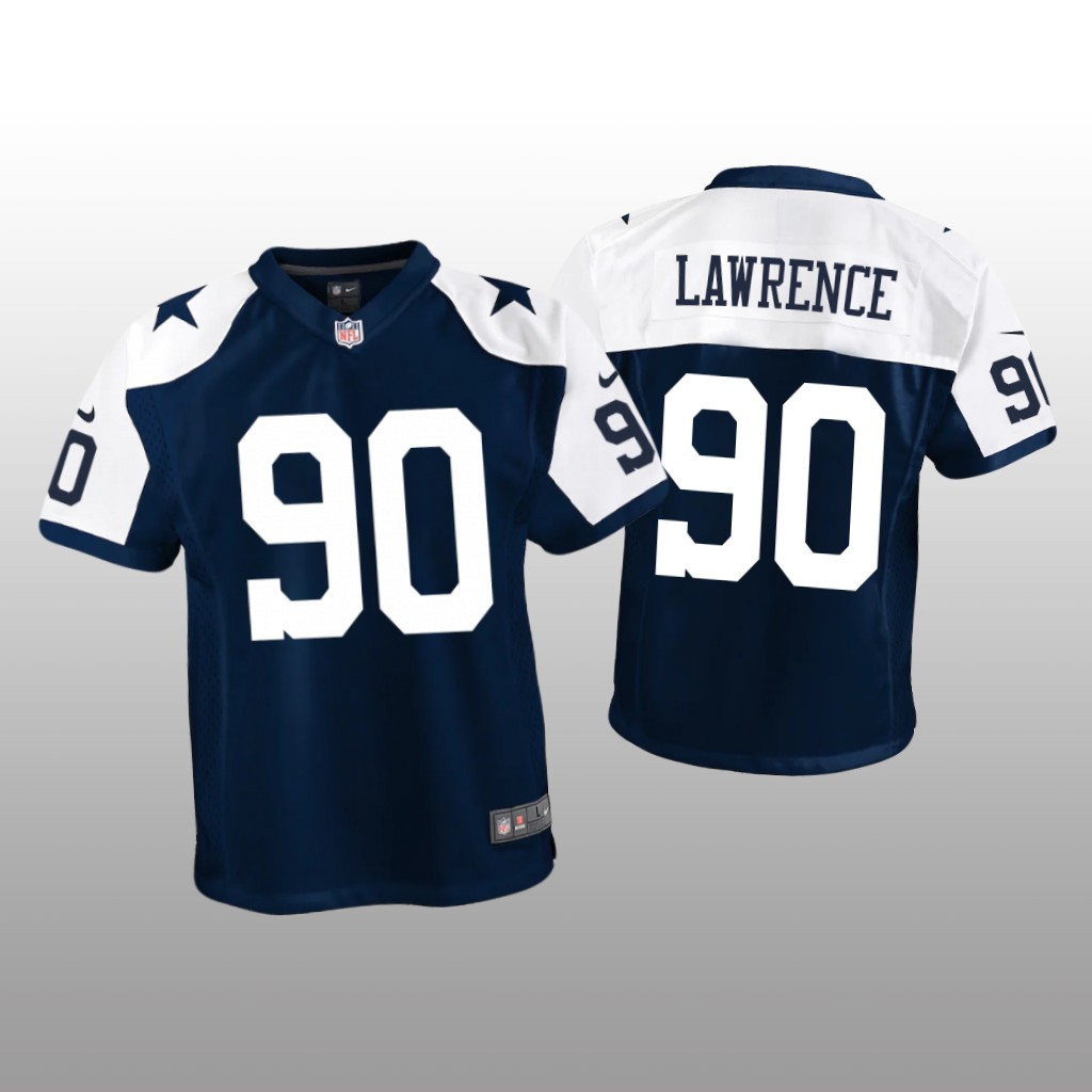 Dallas Cowboys DeMarcus Lawrence Navy Jersey Alternate Game - Youth