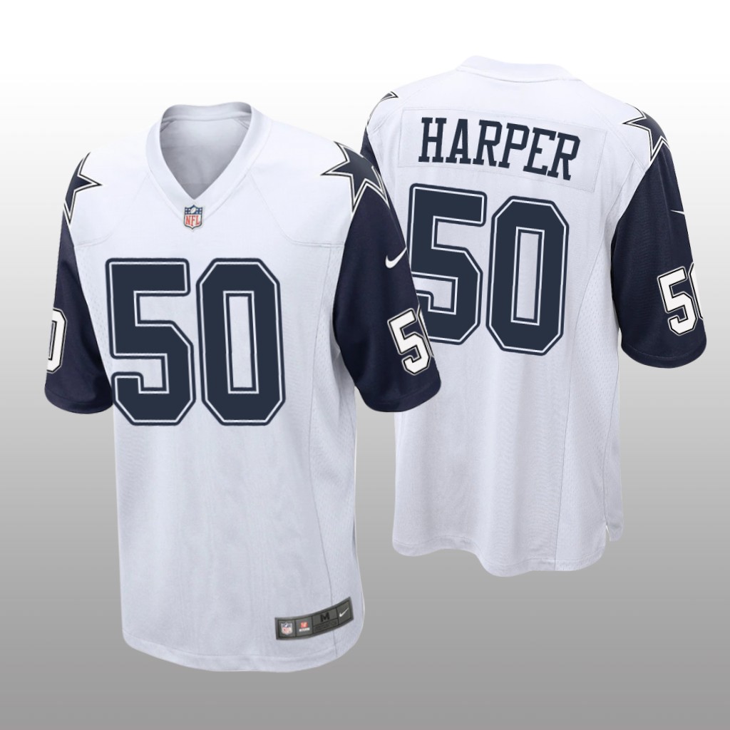 Dallas Cowboys Devin Harper White Jersey Alternate Game - Men's
