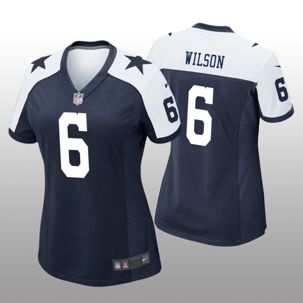 Dallas Cowboys Donovan Wilson Navy Jersey Alternate Game - Women's