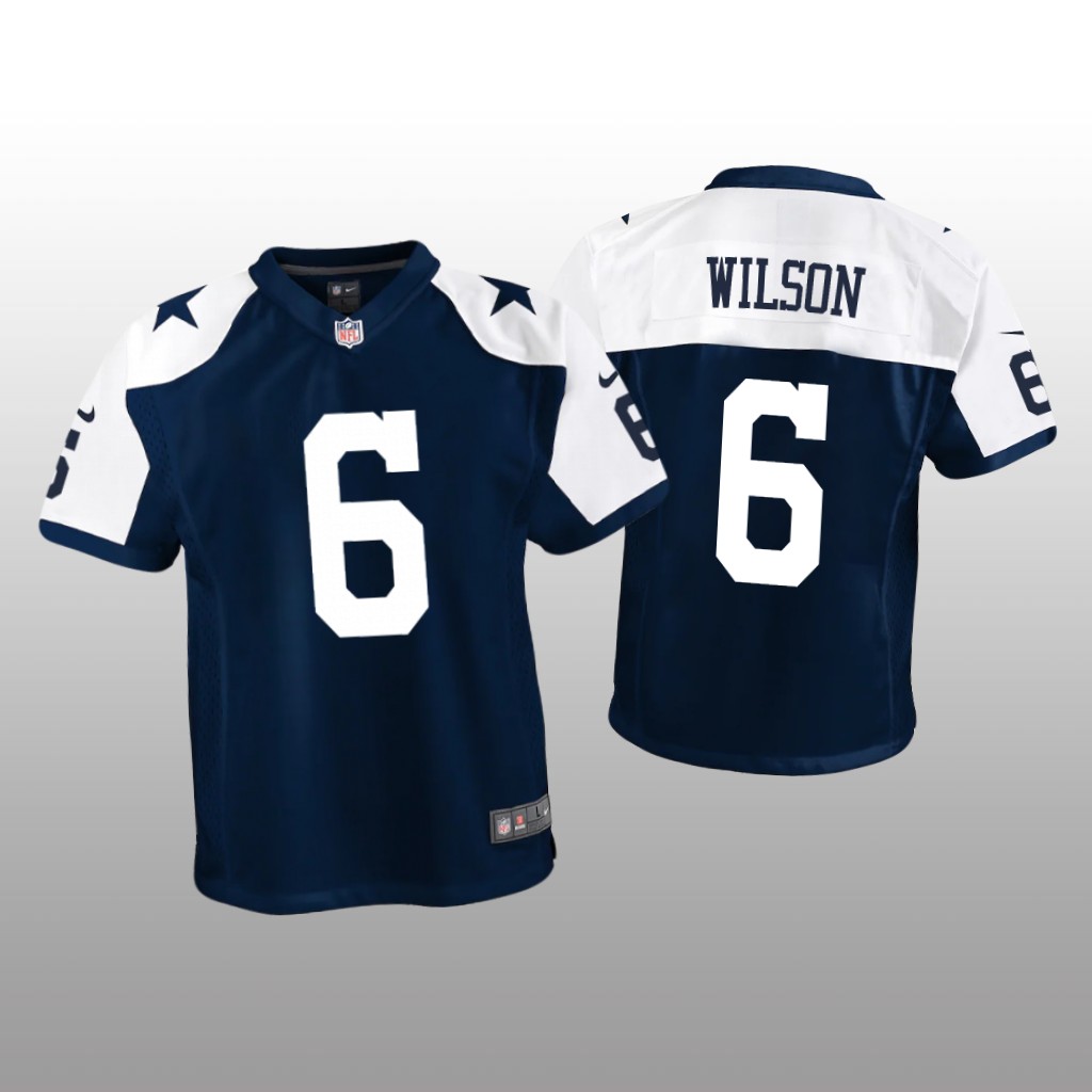 Dallas Cowboys Donovan Wilson Navy Jersey Alternate Game - Youth
