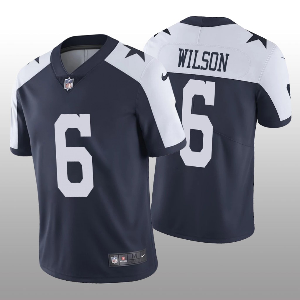 Dallas Cowboys Donovan Wilson Navy Jersey Alternate Vapor Limited - Men's