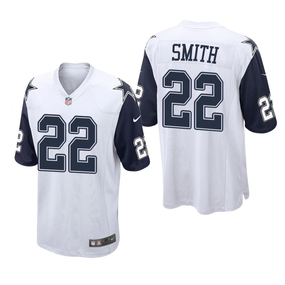 Dallas Cowboys Emmitt Smith White Jersey Alternate Game - Men's