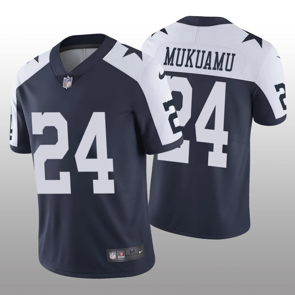 Dallas Cowboys Israel Mukuamu Navy Jersey Alternate Vapor Limited Vapor Limited - Men's