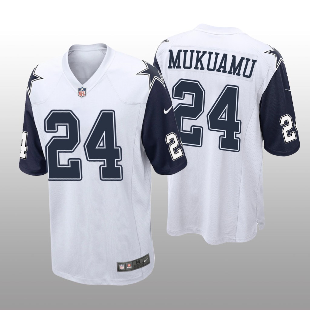 Dallas Cowboys Israel Mukuamu White Jersey Alternate Game - Men's