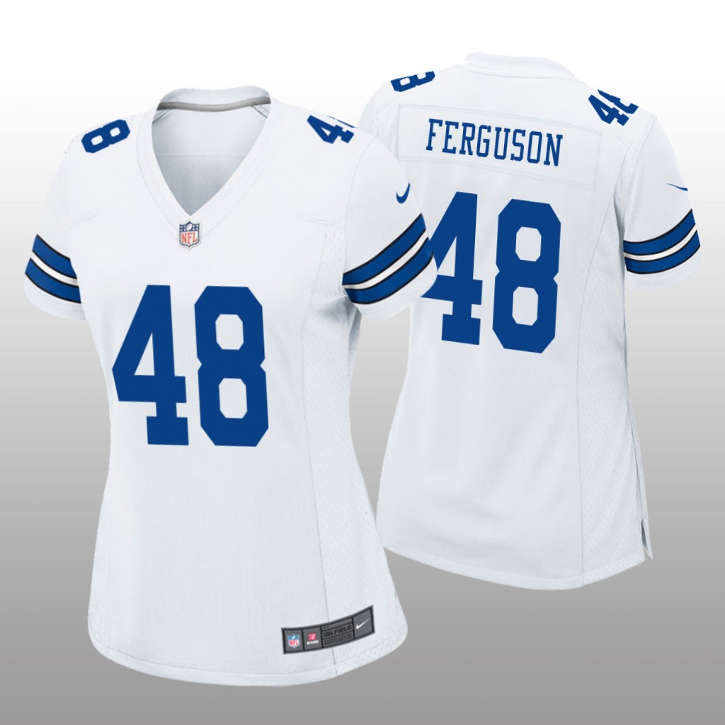 Dallas Cowboys Jake Ferguson White Jersey Game - Women's