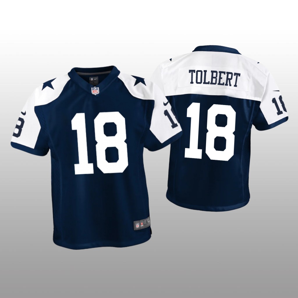 Dallas Cowboys Jalen Tolbert Navy Jersey Alternate Game - Youth