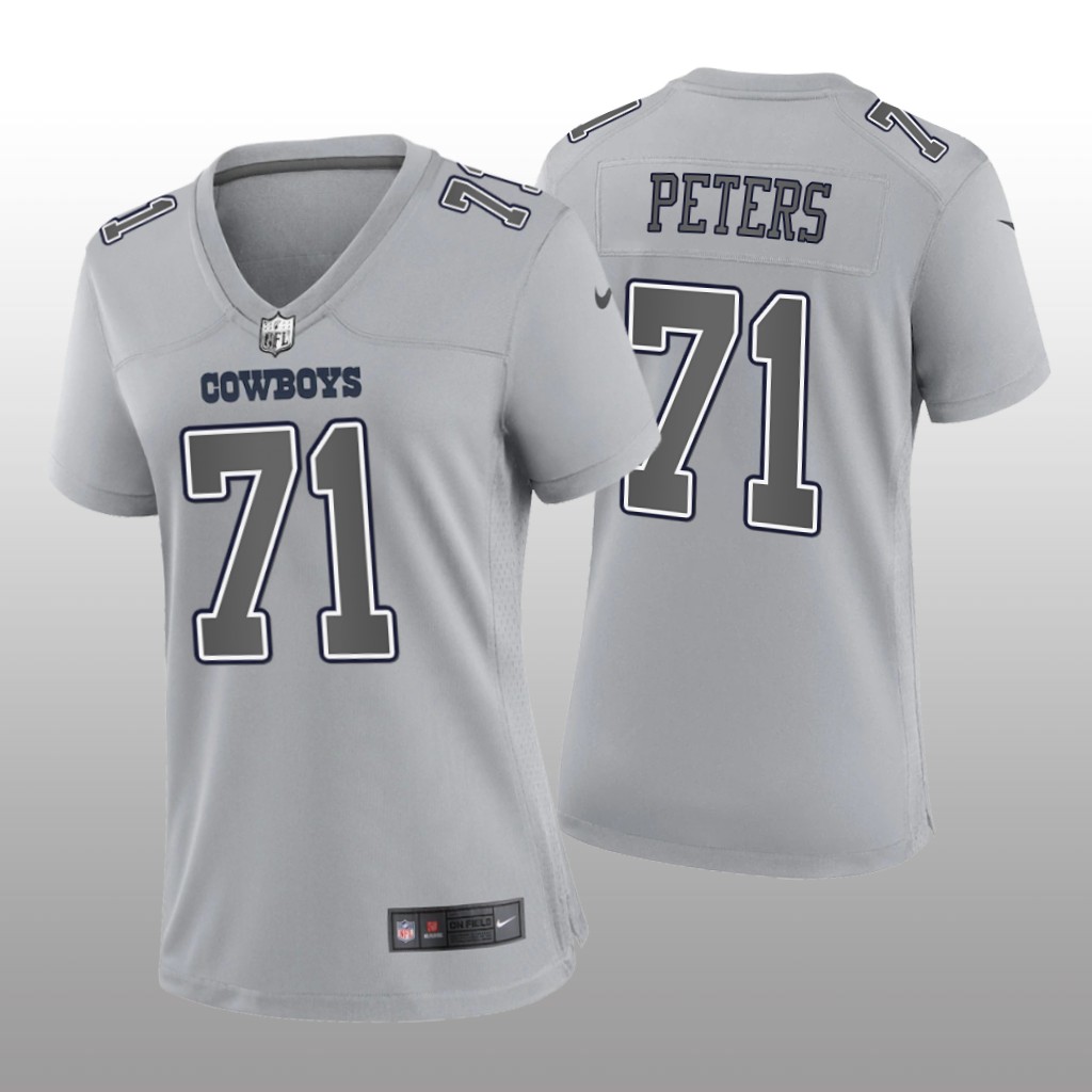 Dallas Cowboys Jason Peters Gray Jersey Atmosphere Fashion Game - Women's