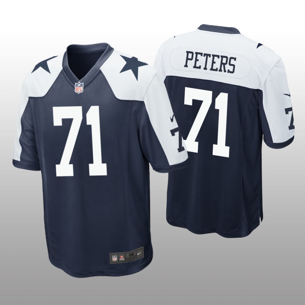 Dallas Cowboys Jason Peters Navy Jersey Alternate Game - Men's