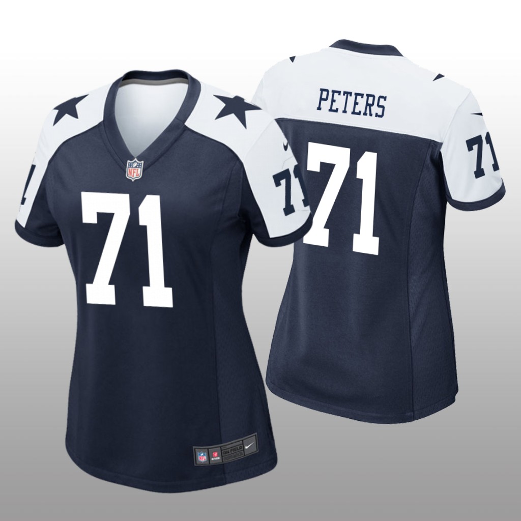 Dallas Cowboys Jason Peters Navy Jersey Alternate Game - Women's