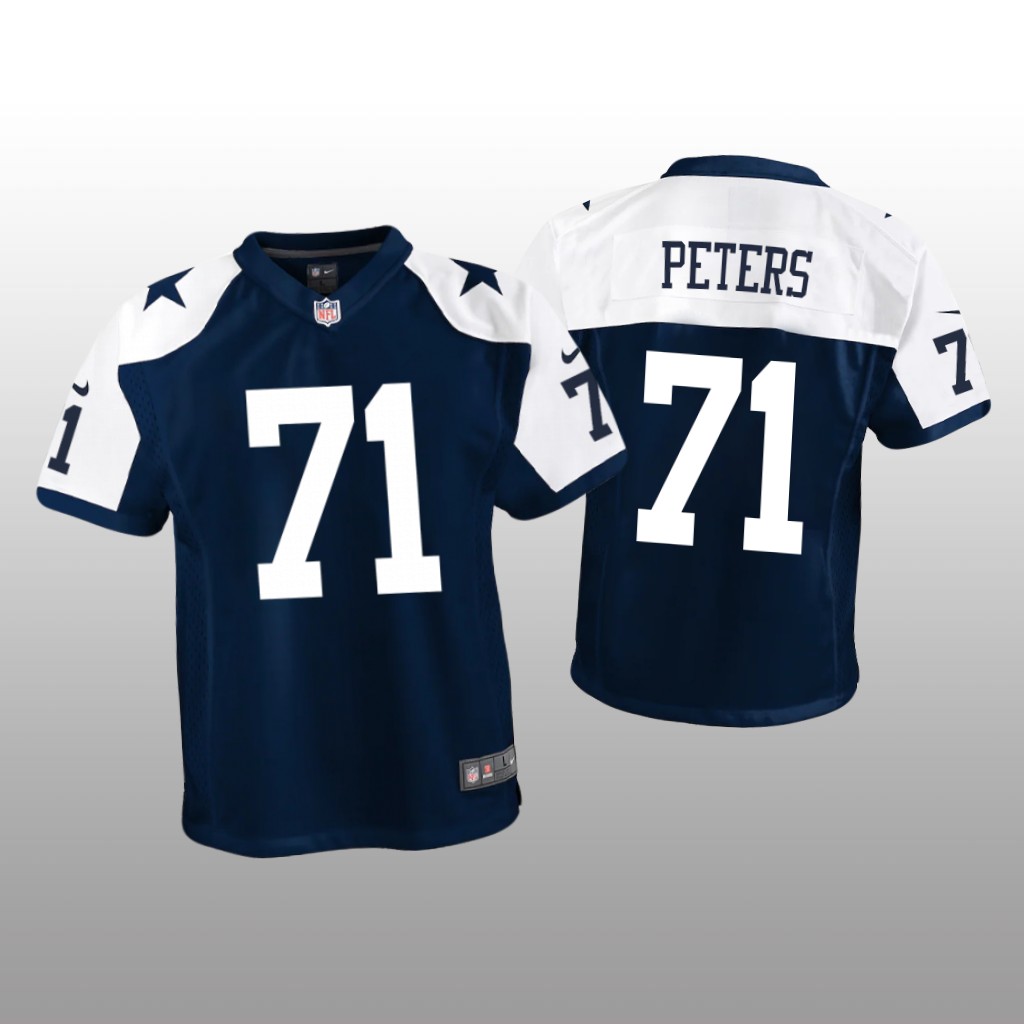 Dallas Cowboys Jason Peters Navy Jersey Alternate Game - Youth