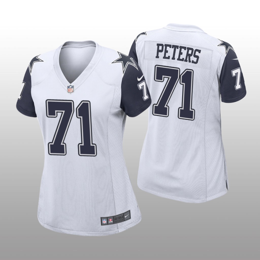 Dallas Cowboys Jason Peters White Jersey Alternate Game - Women's