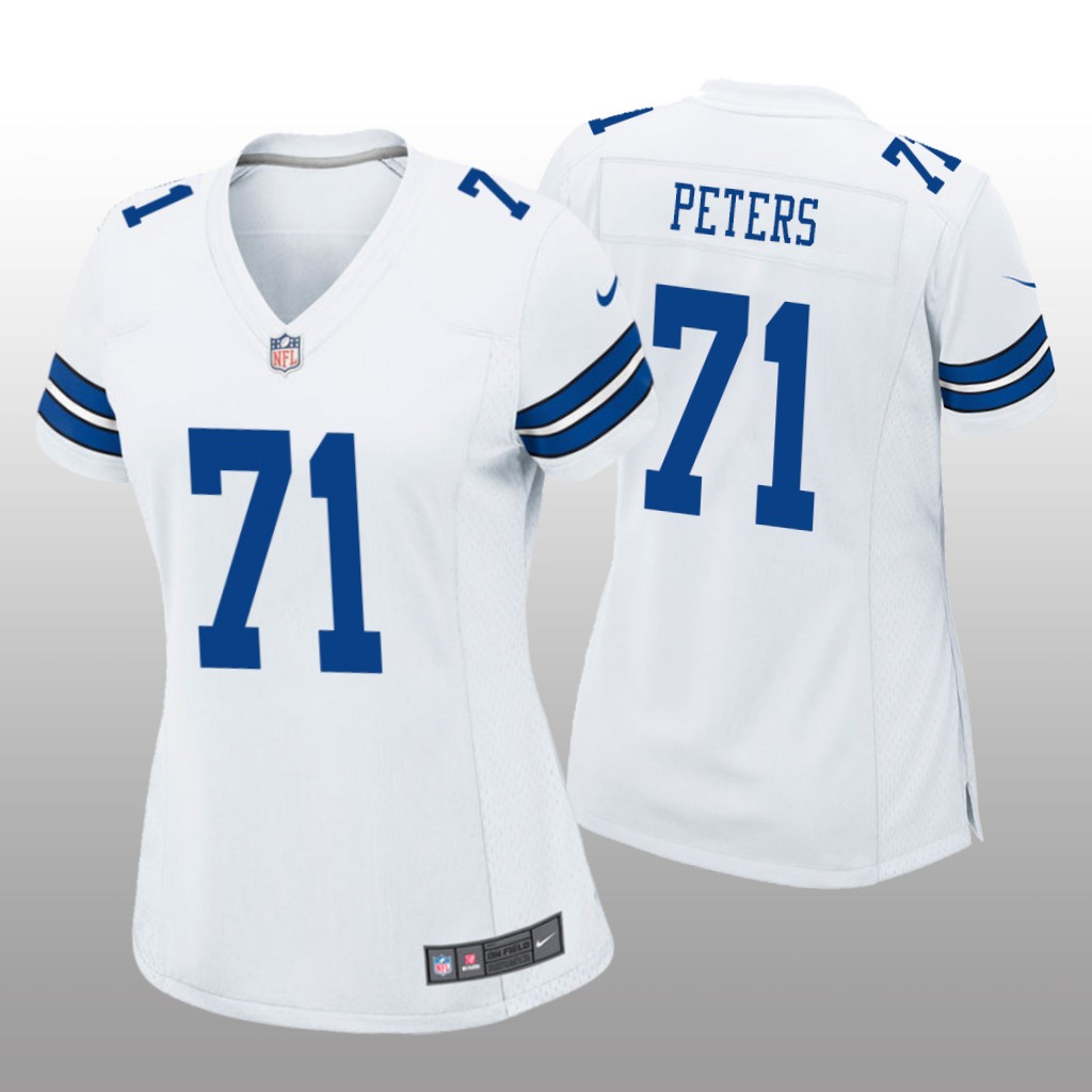Dallas Cowboys Jason Peters White Jersey Game - Women's