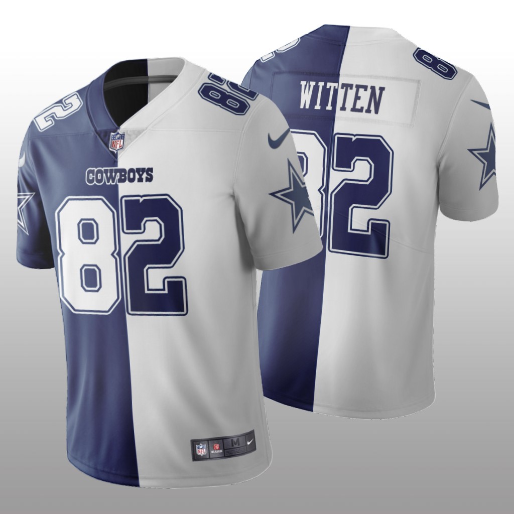 Dallas Cowboys Jason Witten Navy White Vapor Limited Split Jersey Two Tone - Men's