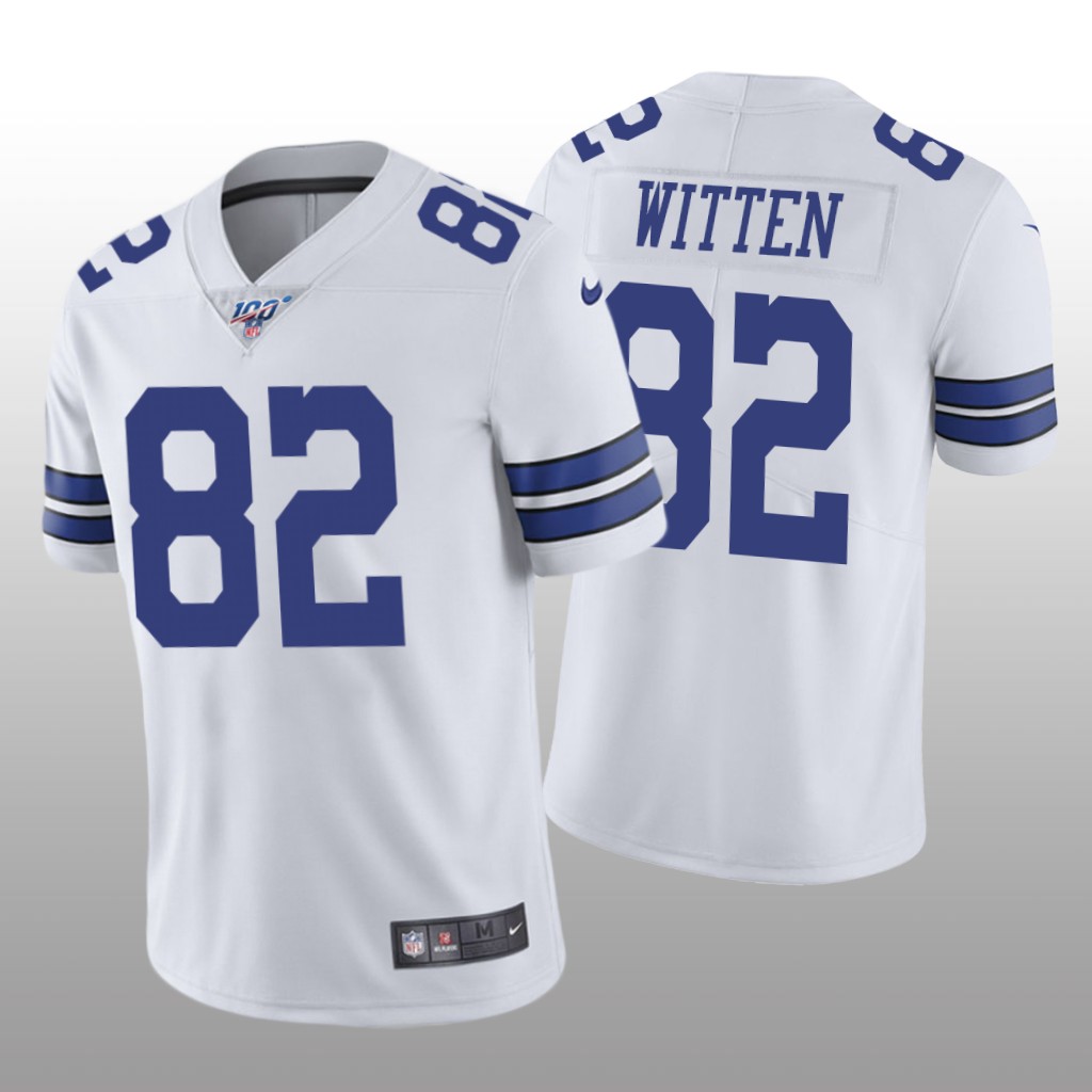 Dallas Cowboys Jason Witten White Vapor Limited Jersey 100th Season - Men's