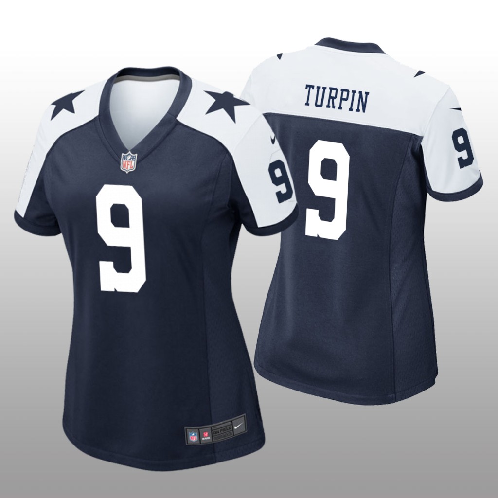 Dallas Cowboys KaVontae Turpin Navy Jersey Alternate Game - Women's