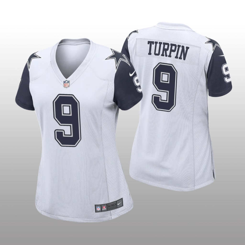 Dallas Cowboys KaVontae Turpin White Jersey Alternate Game - Women's