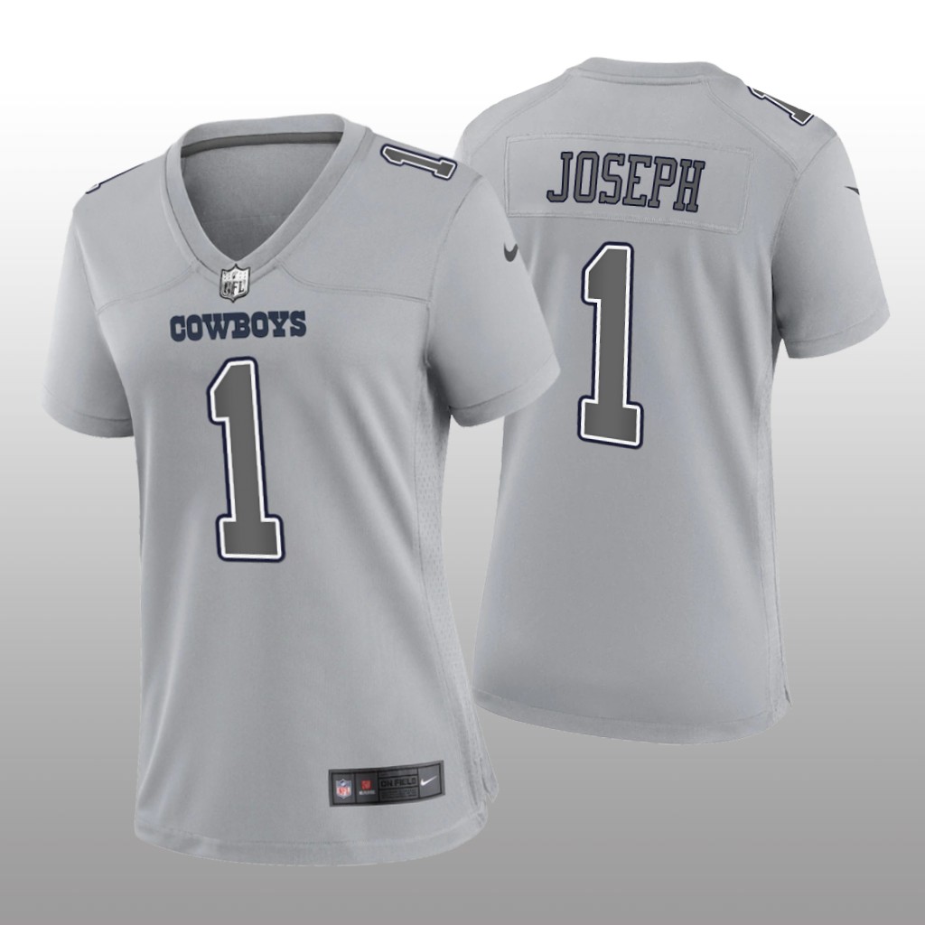 Dallas Cowboys Kelvin Joseph Gray Jersey Atmosphere Fashion Game - Women's