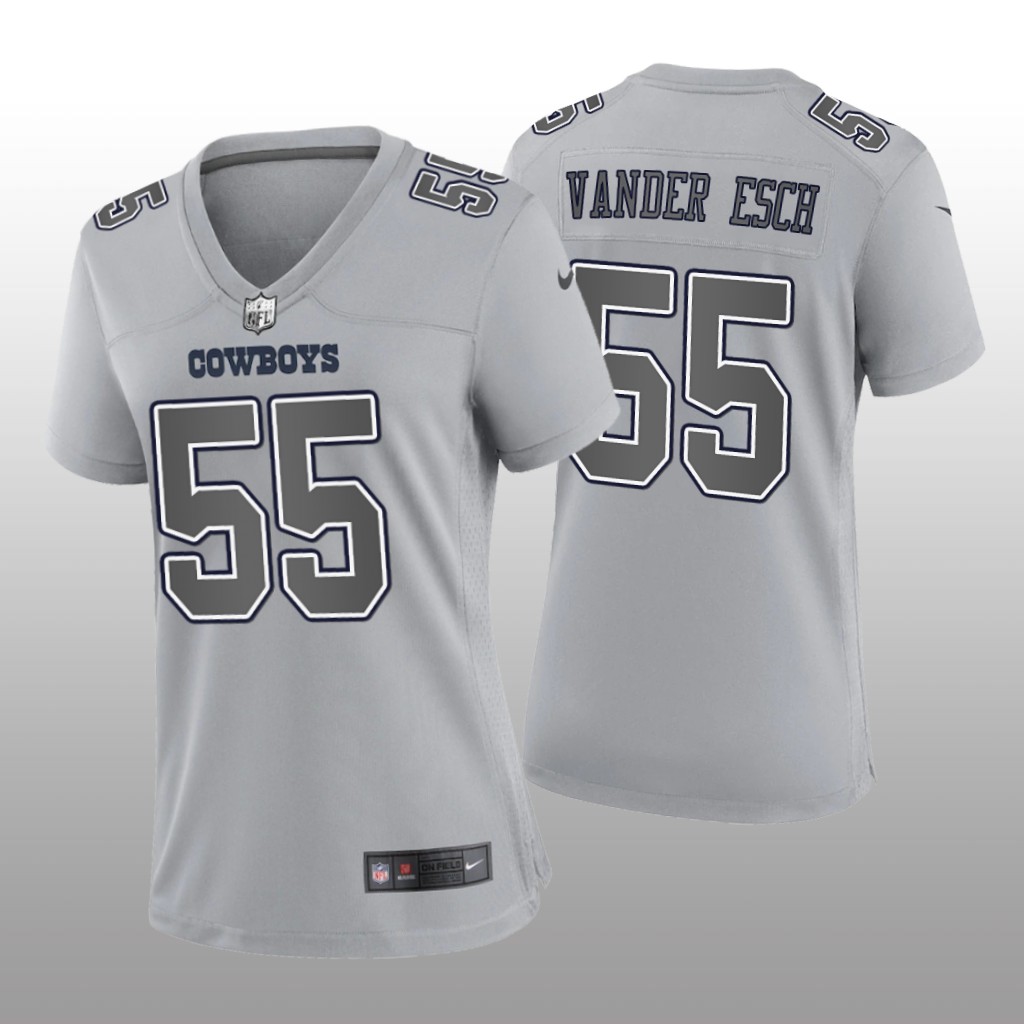 Dallas Cowboys Leighton Vander Esch Gray Jersey Atmosphere Fashion Game - Women's