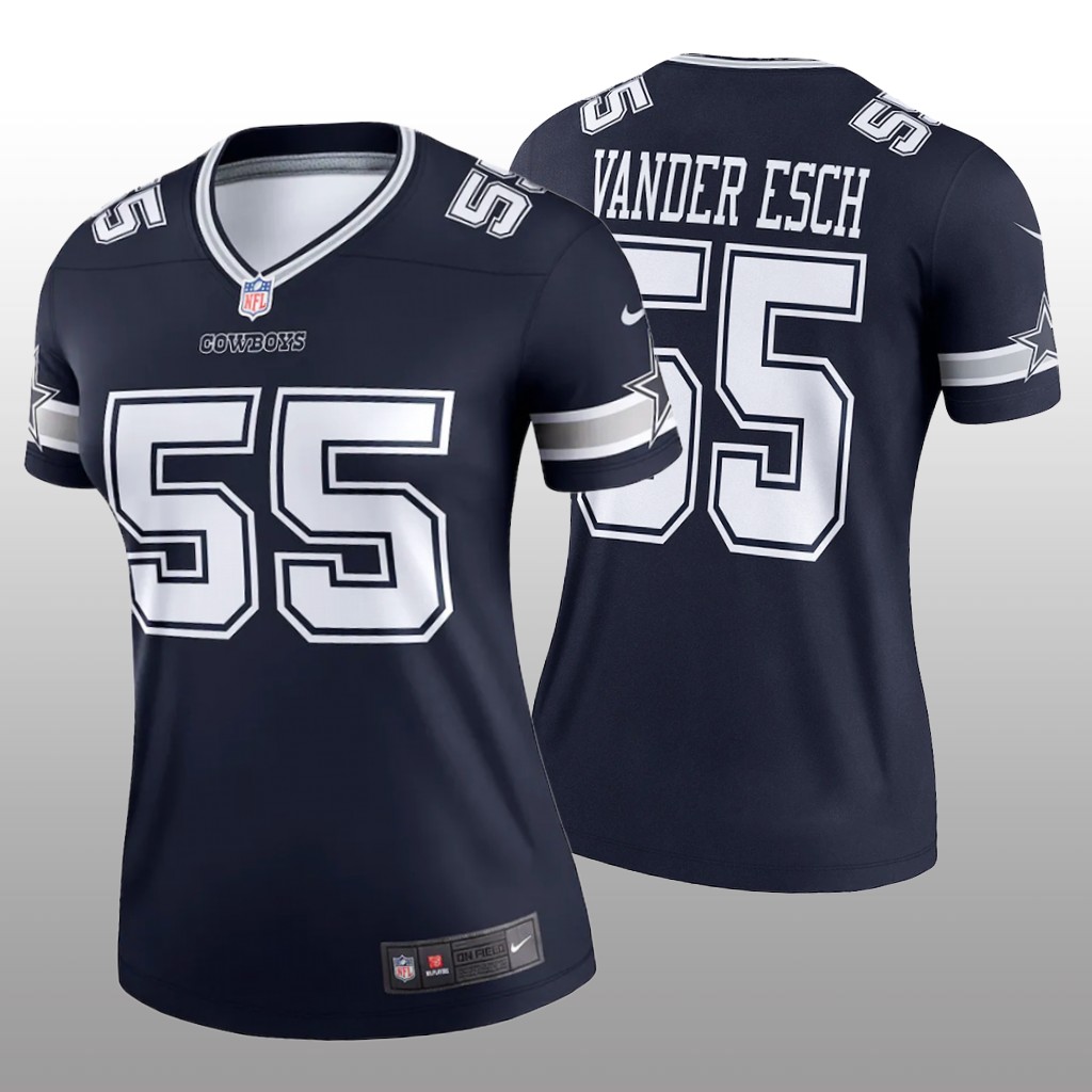 Dallas Cowboys Leighton Vander Esch Navy Jersey Legend - Women's