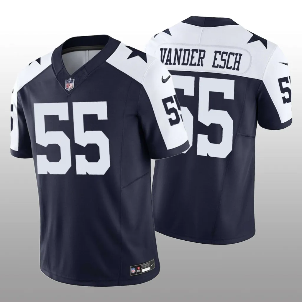 Dallas Cowboys Leighton Vander Esch Navy Jersey Vapor F.U.S.E. Limited  - Men's