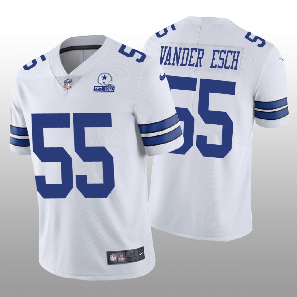 Dallas Cowboys Leighton Vander Esch White Vapor Limited Jersey 60th Anniversary - Men's