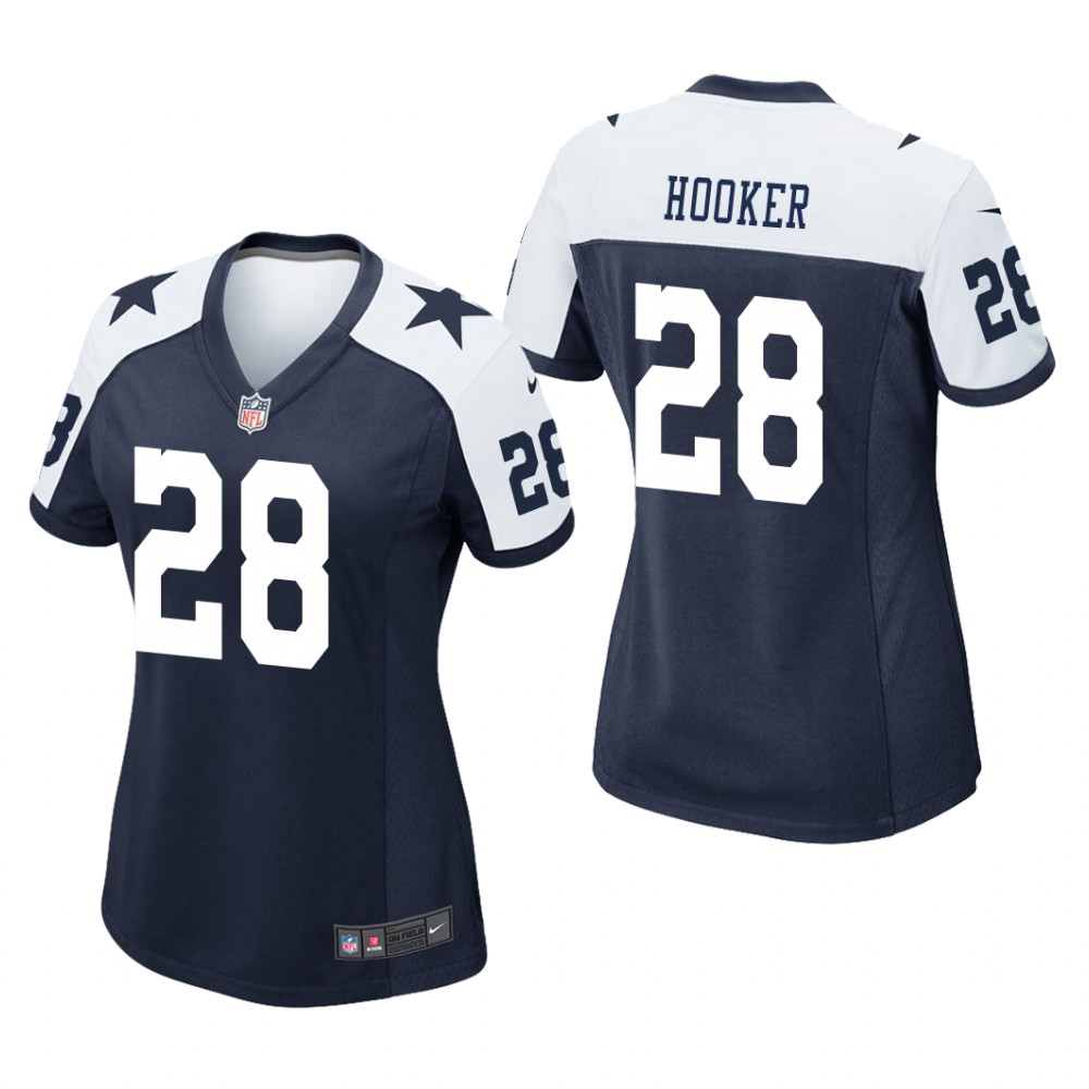 Dallas Cowboys Malik Hooker Navy Jersey Alternate Game - Women's