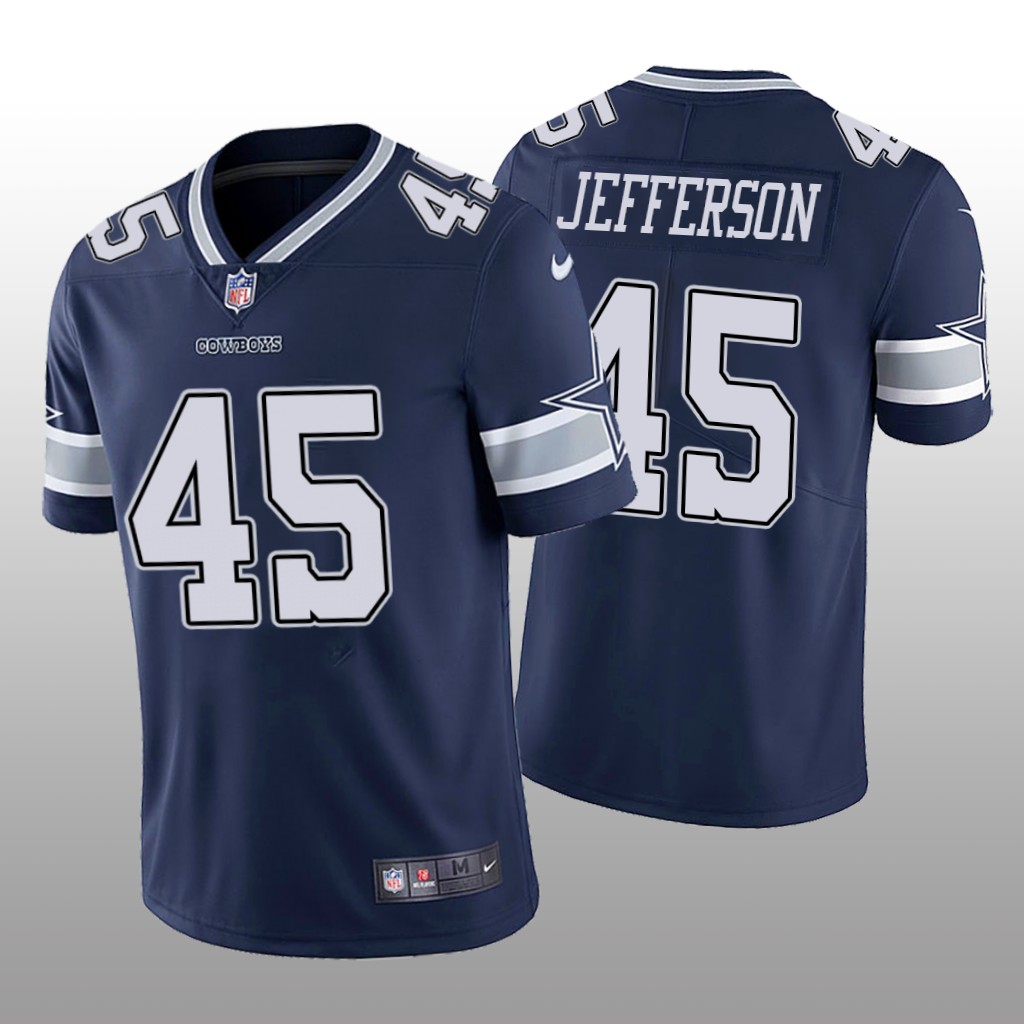 Dallas Cowboys Malik Jefferson Navy Jersey Vapor Limited - Men's