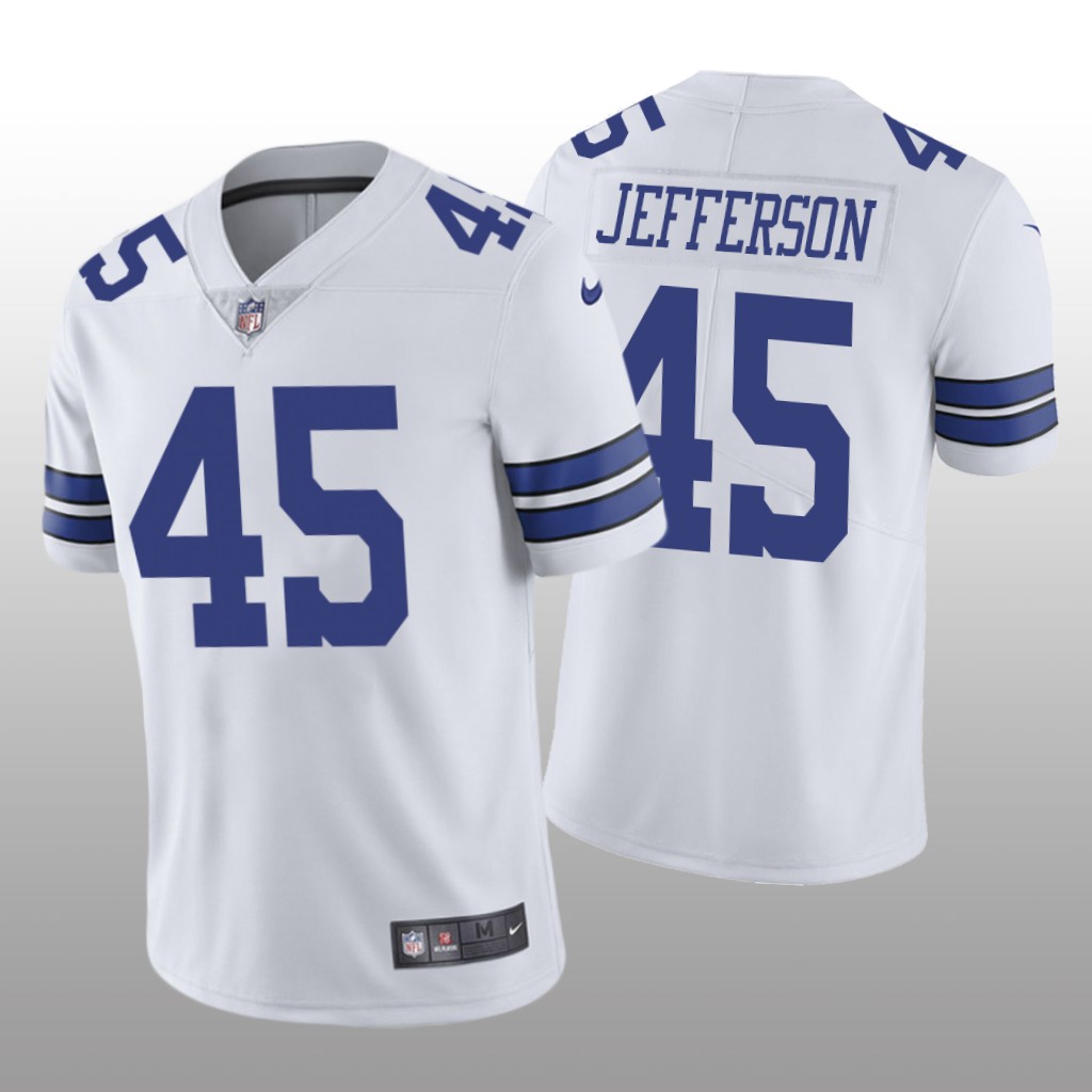 Dallas Cowboys Malik Jefferson White Jersey Vapor Limited - Men's